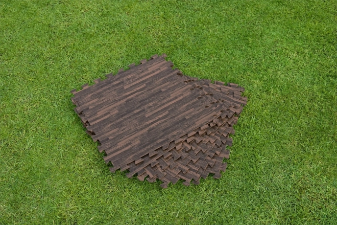Pena podloga za vrtni bazen 50 x 50 cm Bestway imitacija lesa - 12 kosov