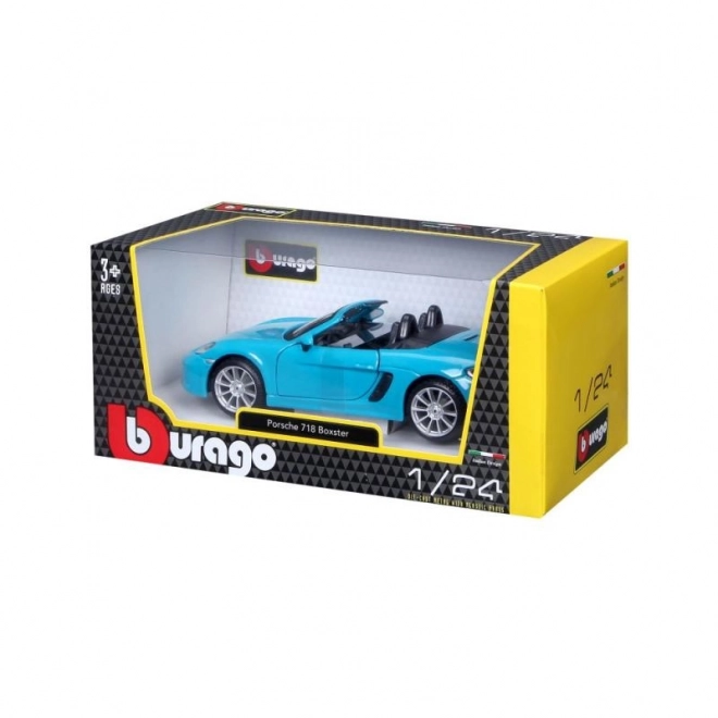 Bburago 1:24 Porsche 718 Boxster Modra
