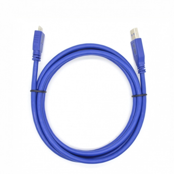 Usb kabel 3.0 Micro-B 1 m modri