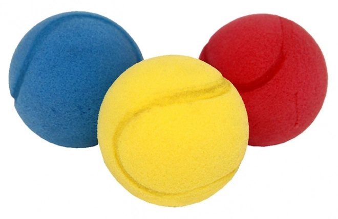 Pena pisane žogice za mehki tenis - 3 kosi