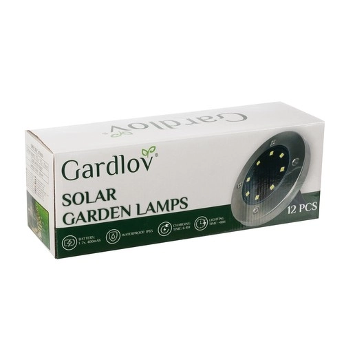 Sončna vrtna svetilka - 12 kosov Gardlov 24001