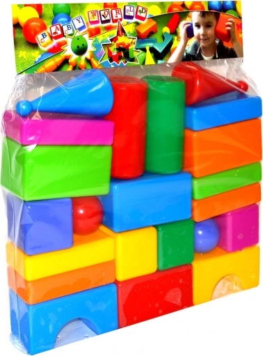Plastični konstrukcijski set za najmlajše – 22 kock
