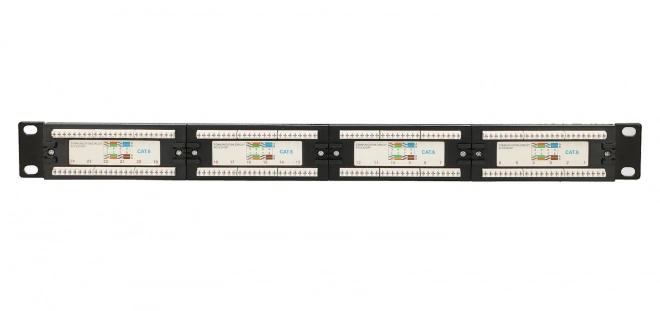 Patchpanel 24 priključkov Cat6 UTP V2