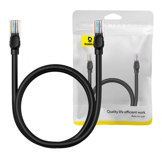Omrežni kabel Baseus Ethernet CAT5 1m črn