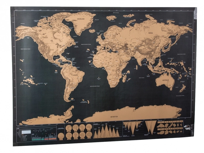 Velika brisalna mapa sveta 82 x 59 cm