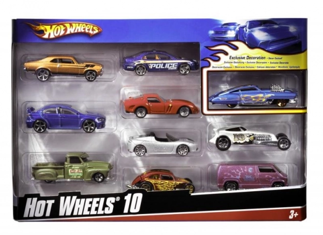 Hot Wheels zbirateljski set 10 avtomobilčkov