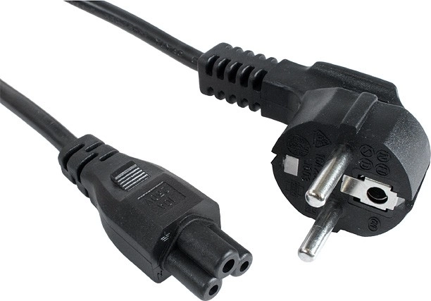 Napajalni kabel za prenosnik s priključkom C5 (deteljica) 1,8 m