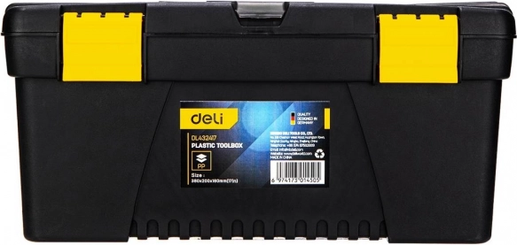 Plastična škatla za orodje Deli 15'' rumeno‑črna