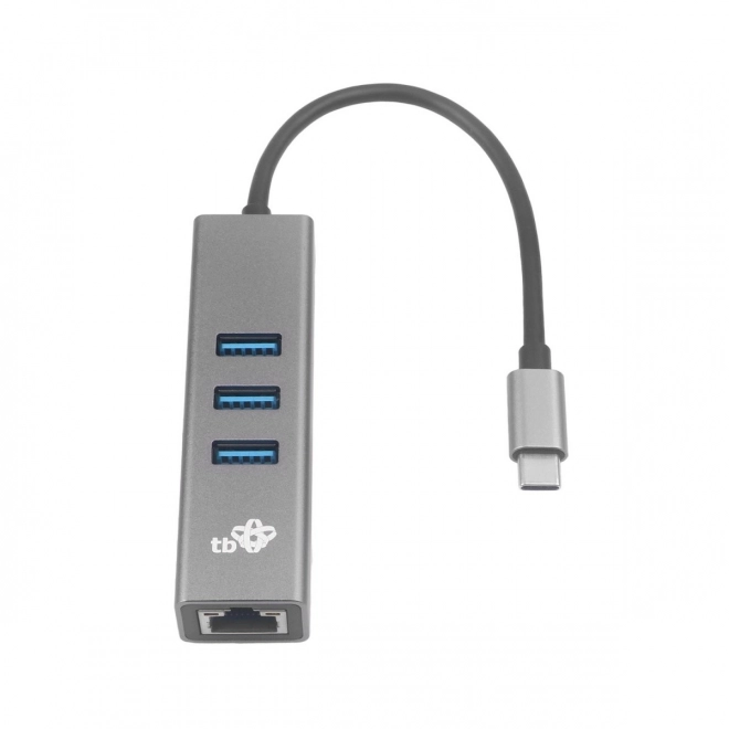 USB-C adapter z RJ45 + 3x USB-A vrata - 1000 Mb/s