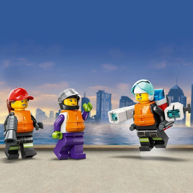 LEGO® City 60373 Gasilska reševalna ladja in čoln