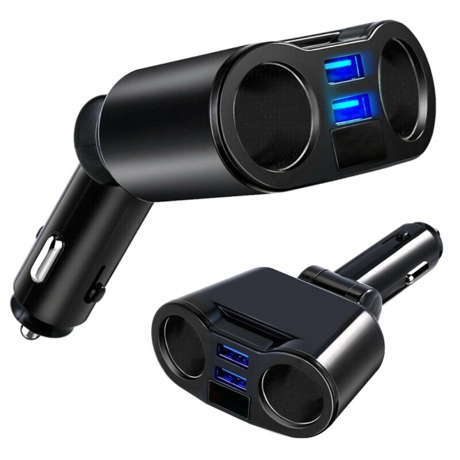 Vtičnica za vžigalnik s razdelilnikom in USB polnilnikom
