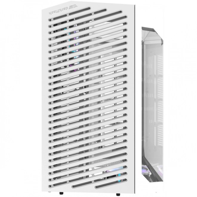 Ohišje Darkflash z RGB ventilatorji in nosilcem za GPU belo