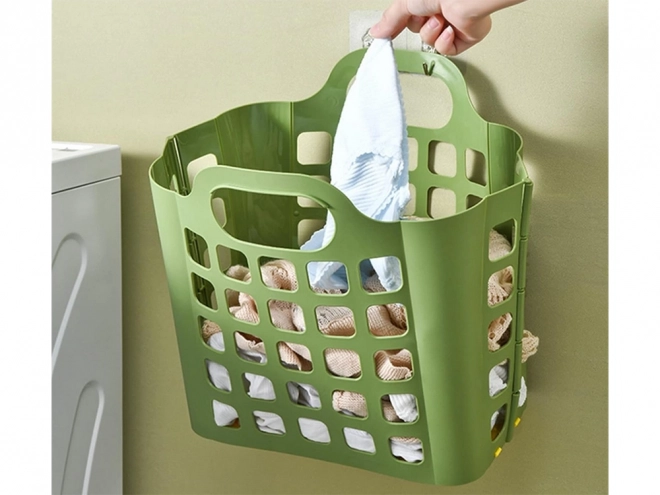 Zložljiva plastična košara za perilo