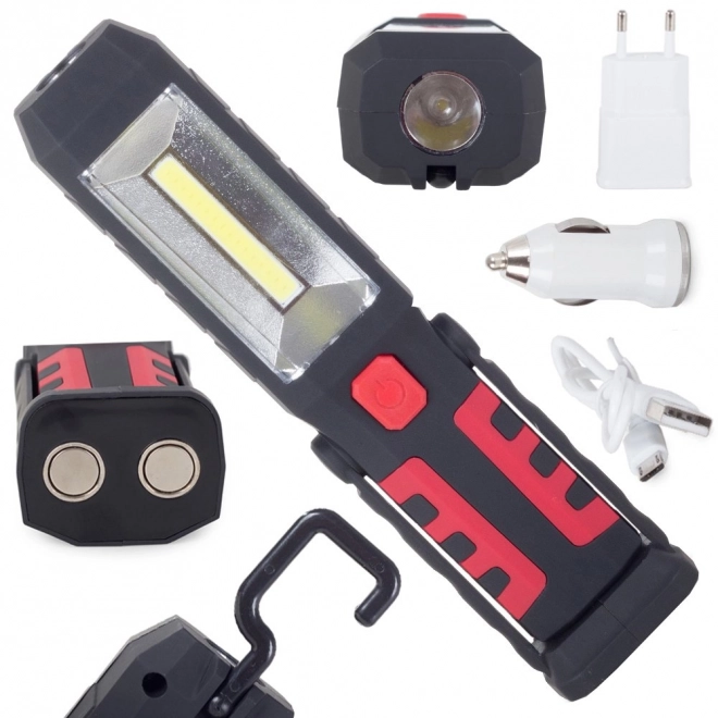 Delovna svetilka 3v1 LED COB polnilna