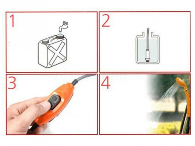 Prenosna kamp tuš 12V