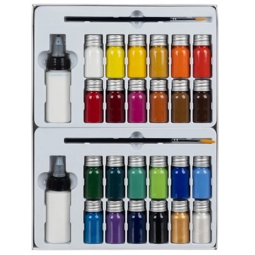 Barve za tekstil - 24 kos. 180ml Maaleo 22948