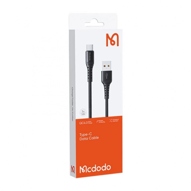 Kabel Mcdodo USB-A na USB-C 60W 3m črna