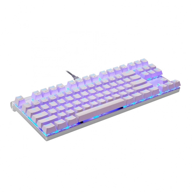 Mehanska igralna tipkovnica Motospeed CK101 RGB (bela)