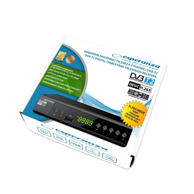 Dekoder DVB-T2 H.265/HEVC Esperanza