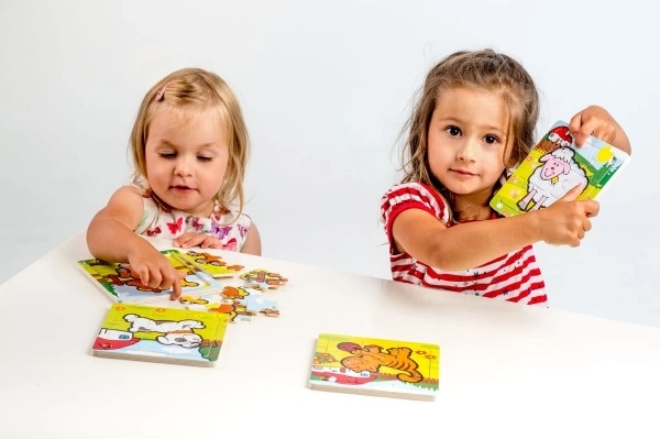 Mini sestavljanka Moje prve živalce - 9 koščkov