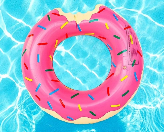 Napenljiv plavalni krog Donut 110 cm – Rožnata
