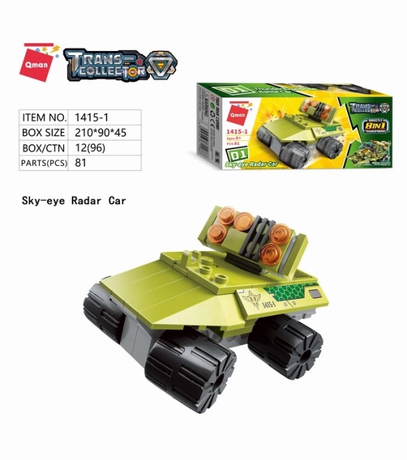 Qman Gromska ekspedicija bojno vozilo 1415 set 8v1