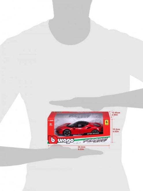 Bburago 1:24 Ferrari Top SF90 Stradale Rdeč