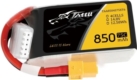 Visoko zmogljiva baterija Tattu 850 mAh za drone