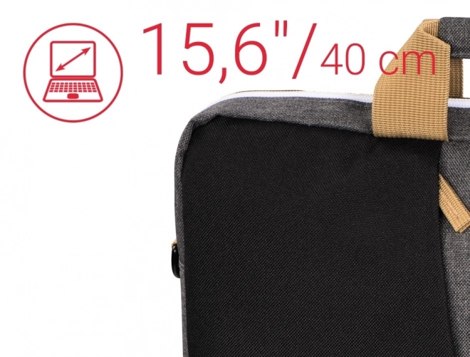 Torba za prenosnik Florenz 15,6 palcev črna/siva