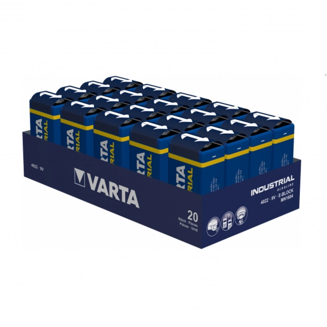 9V alkalna baterija Varta Industrial Pro 6LR61 - 1 kos