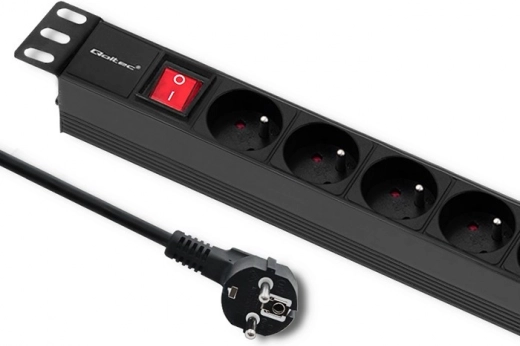 Rack napajalni trak 1U Qoltec