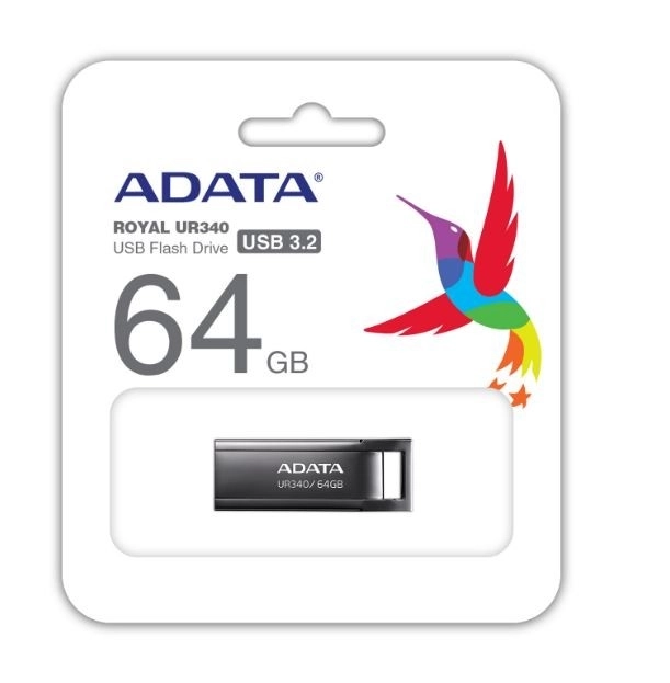 UR340 64GB USB3.2 Gen1 Flash disk črn