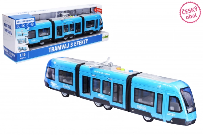 Moderen tramvaj z efekti 44 cm