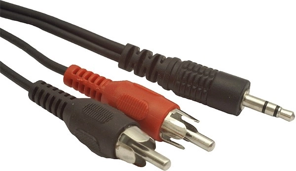 Avdio kabel 3,5 mm jack na 2× RCA stereo 5 m Gembird