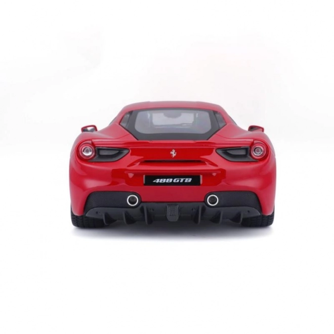 Kovinski avto Ferrari 488 GTB rdeč