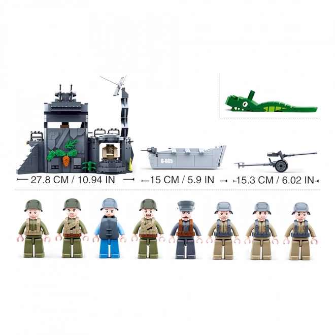 Sluban Army WW2 M38-B0861 Bunker v sipinah