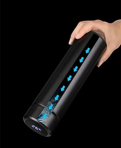 Termovka z LED zaslonom 500 ml črna