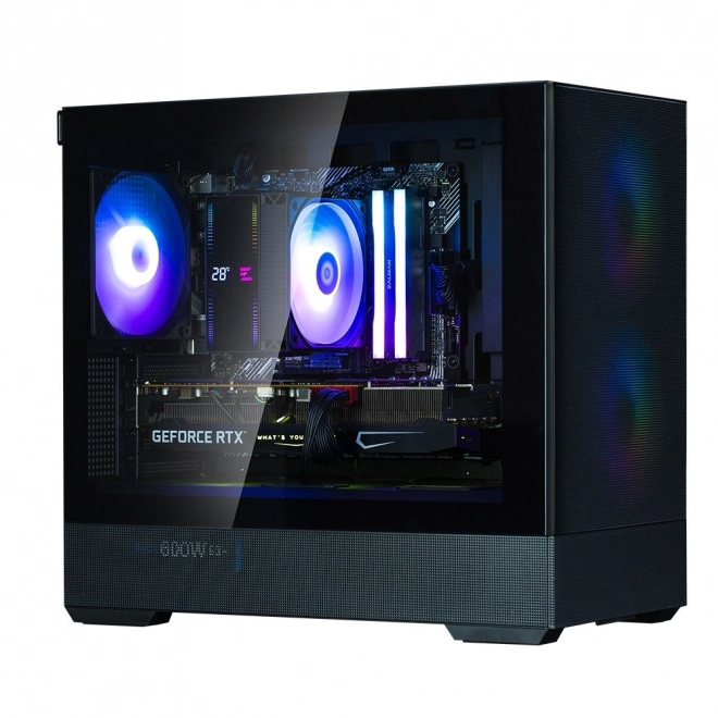 Ohišje P30 Air mATX Mini Tower z ARGB ventilatorji črna