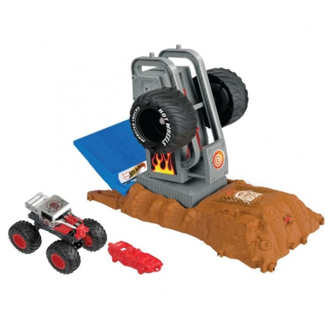 Hot Wheels Monster tovornjak aréna - dirkalni izziv igralni set HNB87 – HW Tiger Shark