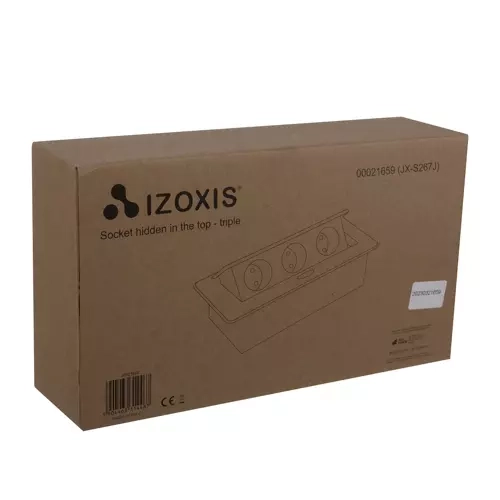 Skrita vtičnica v plošči - trojna Izoxis 21659