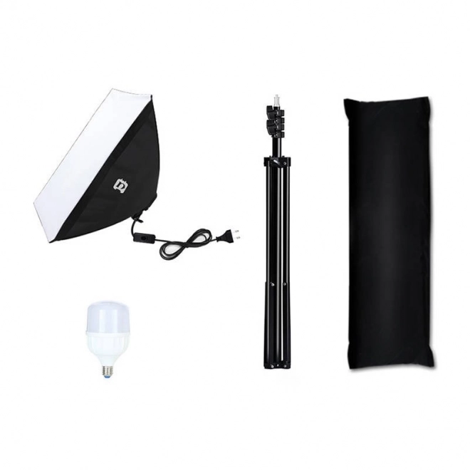 Studiova komplet Puluz Softbox 50x70 cm z stojalom in LED žarnico