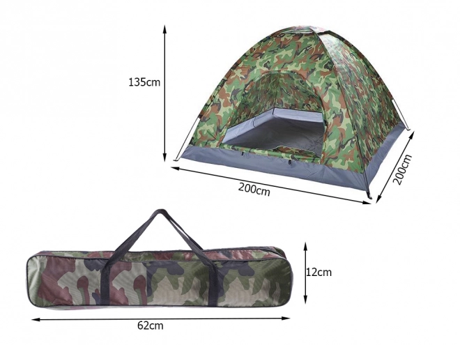 Kampiranje šotor z mrežo proti komarjem Moro XXL
