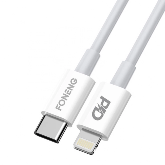 Kabel USB-C za Lighting Foneng X31, 3A, 2M (bela)