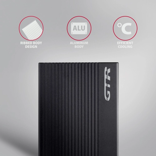 Aluminijasto ohišje za zunanje diske USB3.2 Gen 2 - SATA 6G 2.5" SSD/HDD