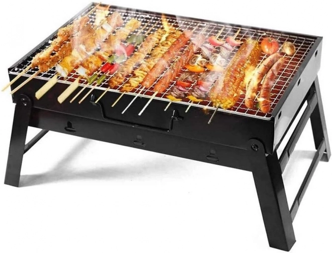 Prenosni zložljivi žar na oglje za kampiranje in BBQ