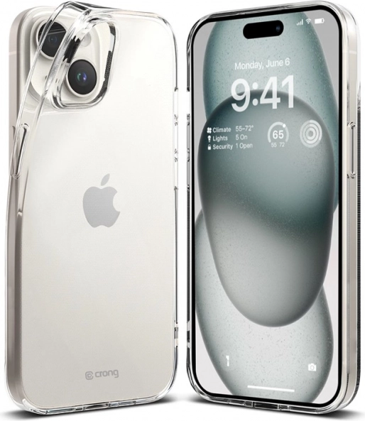 Ovit Crystal Slim za iPhone 15 – ultraploščato prozorno ohišje