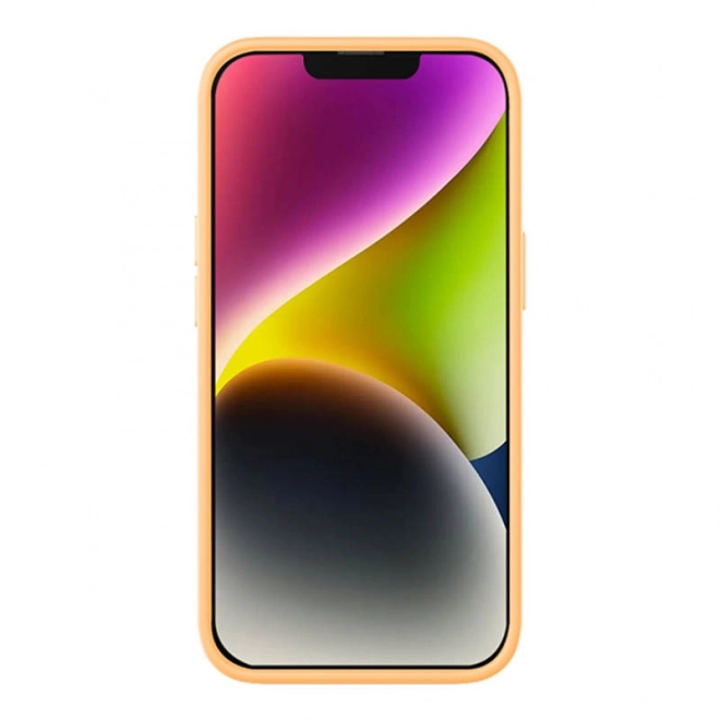 Baseus Gel Tekočina Silicijeva Ovoj za iPhone 14 rumena s kaljenim steklom in čistilnim setom – 14 Plus