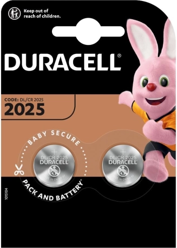 Litijeve baterije CR2025, blister 2 kosi