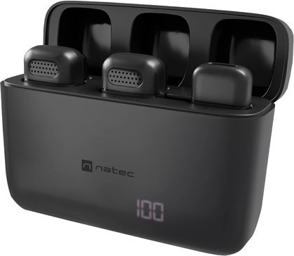 Brezžični pripončni mikrofon NATEC Hopper USB‑C (2 kosa)