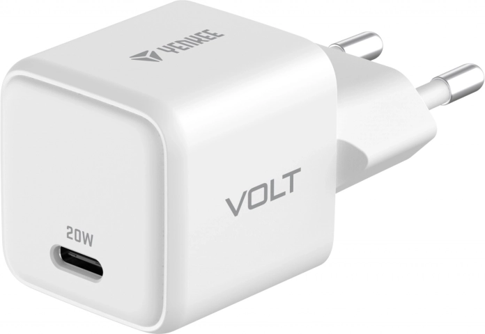 Beli USB‑C polnilnik 20 W GaN Power Delivery